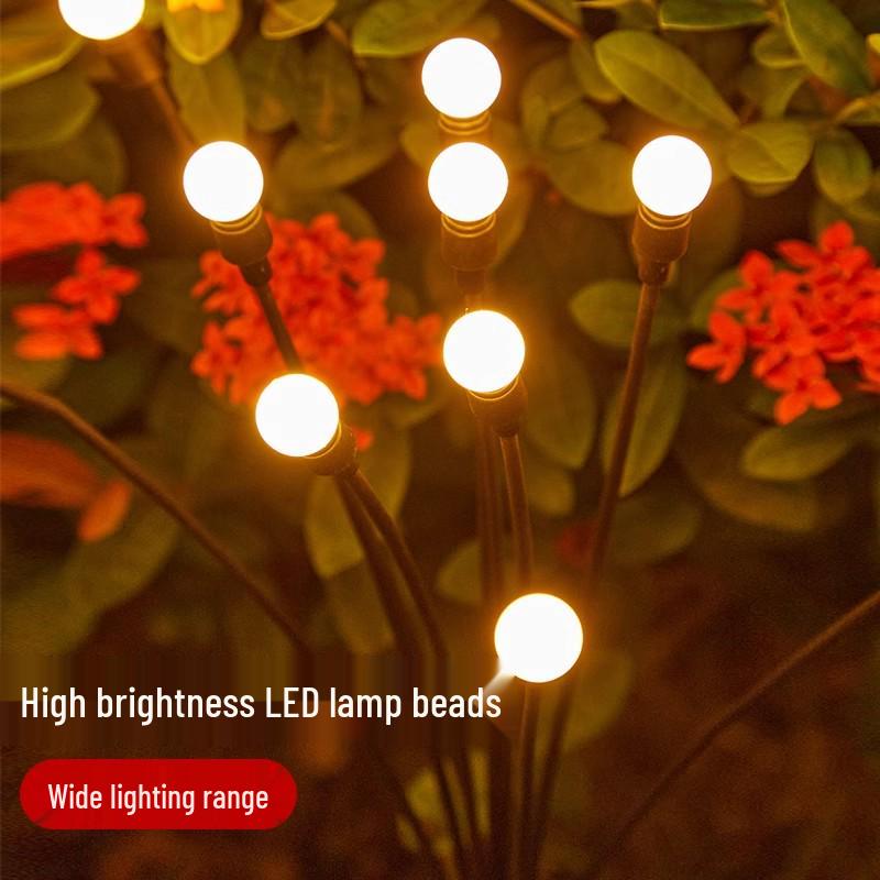 Waterproof Outdoor Solar Firefly Lights for Garden and Lawn Decoration