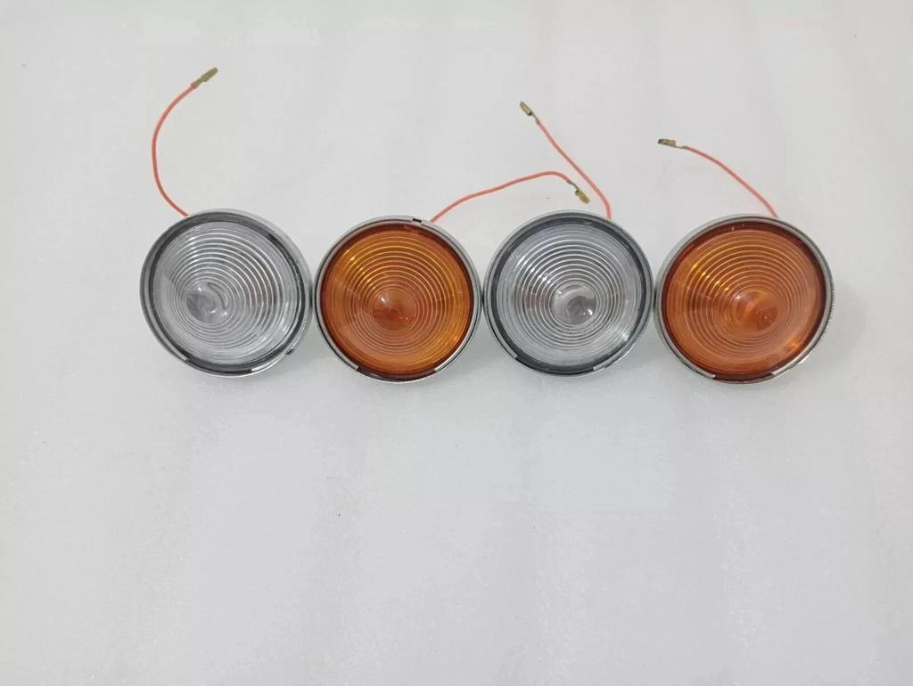 WILLYS JEEPs CJ-3B CJ3 CJ5 CJ6 Parking Turn Signal Clear & Orange Light |Fit For