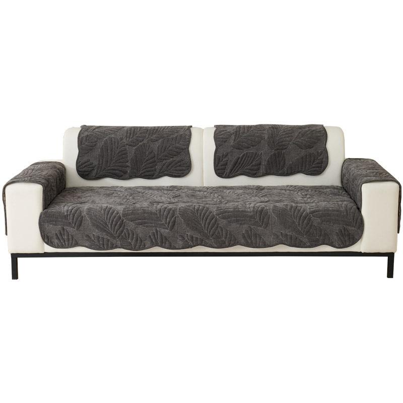New Leaf Sofa Cushion, Four Seasons Universal, Anti Slip and Dirty Resistant Sofa Cushion, Full Package Sofa Backrest Cover, Thickened Fabric
