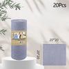 Microfiber Towel Rolls Dish Rags Wash Paper Towel  2026 Double Sided Cleaning Wipe Household Kitchen Cloth 1 Roll of 20 Sheets