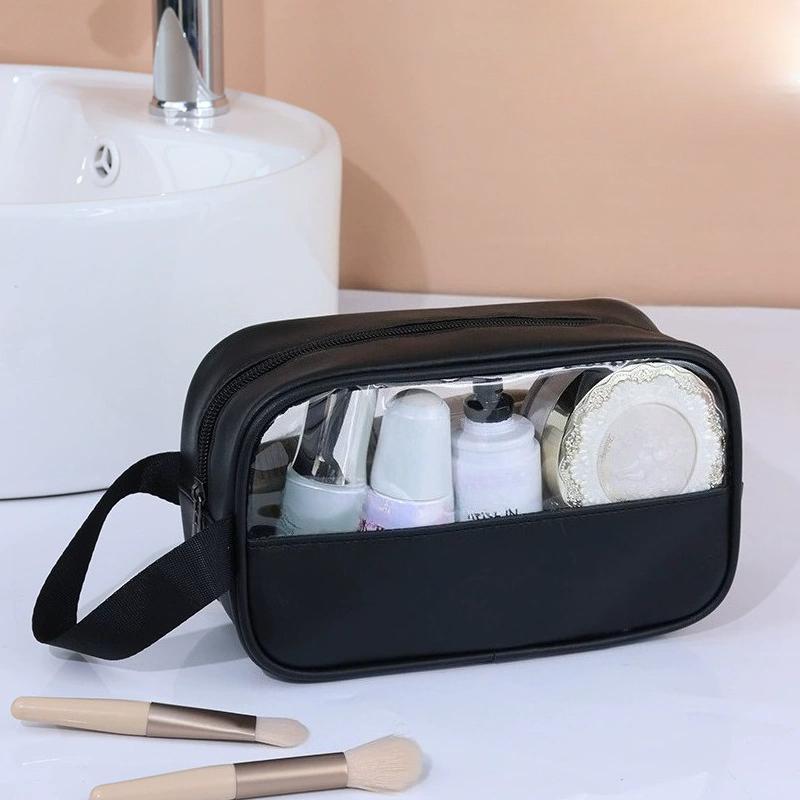 

Женская прозрачная косметичка Портативная дорожная косметичка Большая вместимость Сумка для туалетных принадлежностей Сумки для мытья в ванной Многофункциональный прозрачный водонепроницаемый чехол для хранения S 21.5*12.5*6.5CM