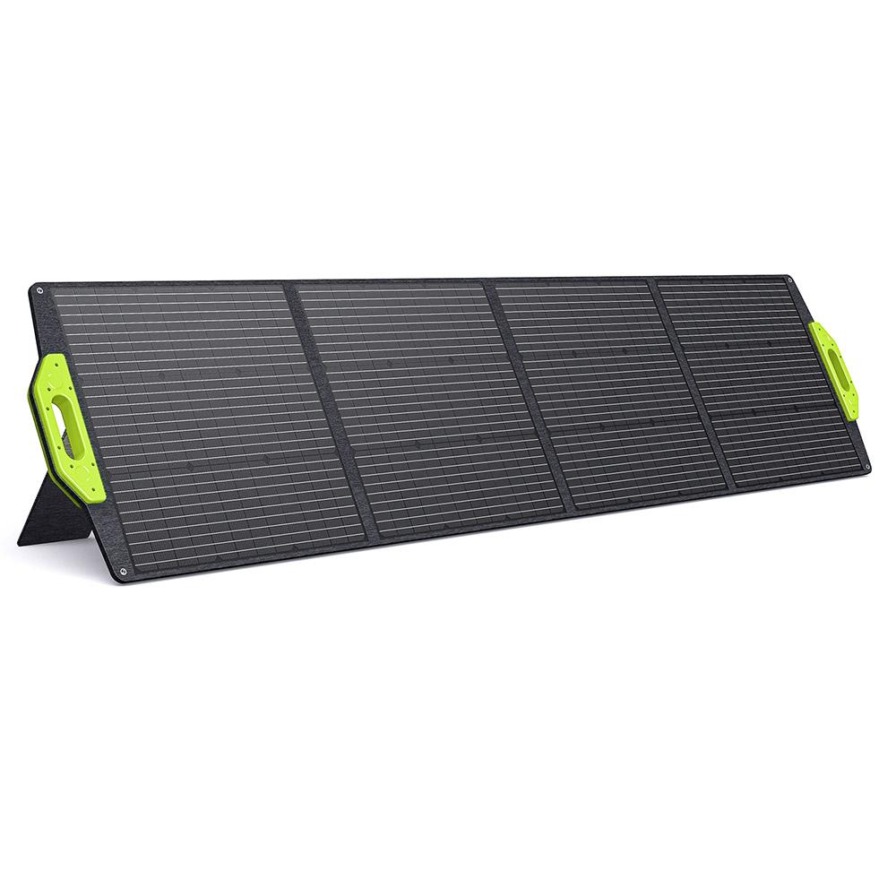 FOSSiBOT SP200 200W Faltbares Solarmodul, 23,4% Hoher Zellwirkungsgrad, ETFE-Beschichtung, Verstellbare Aufsteller für Zuhause, Wohnmobil, Camping, Stromausfall - Grün
