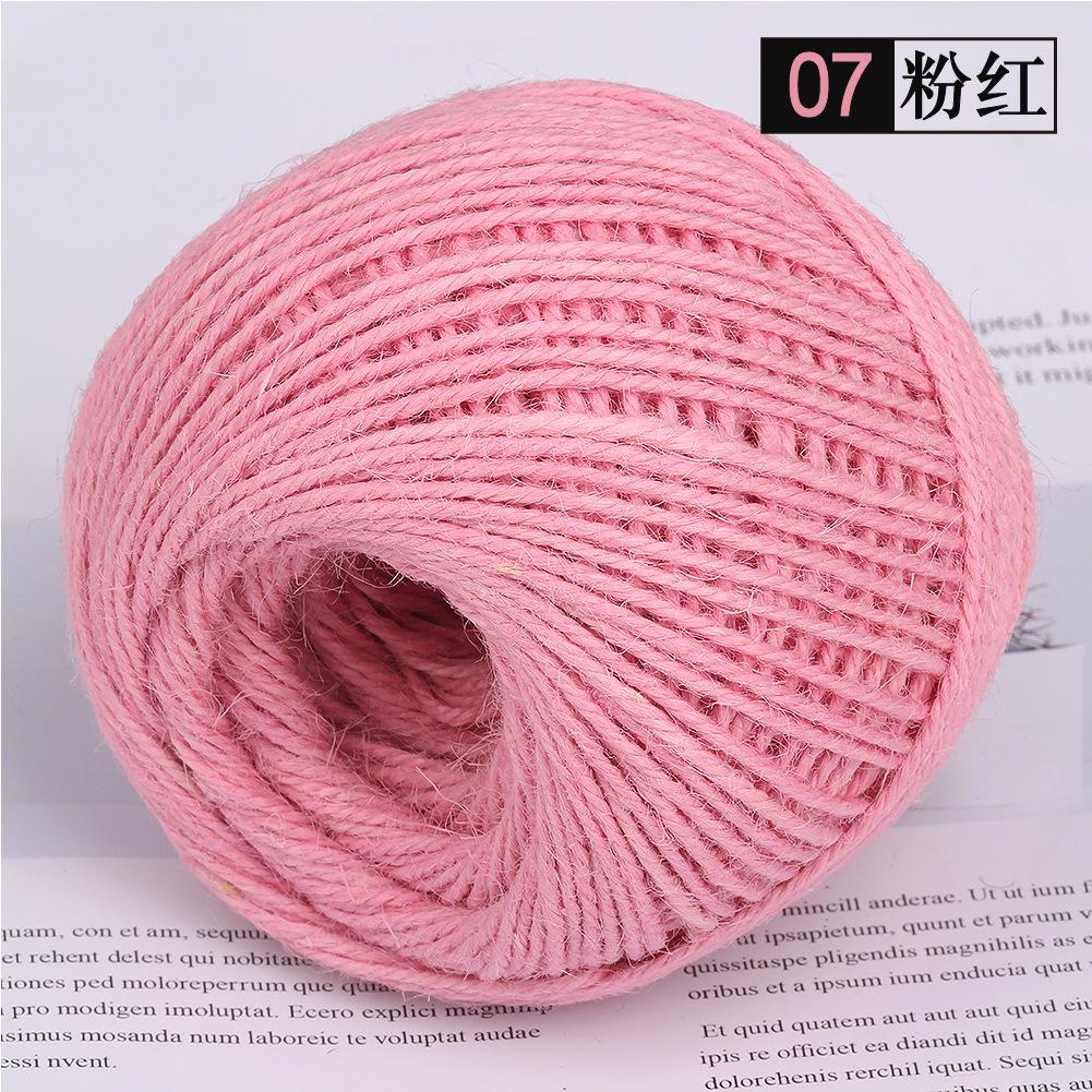 2Mm Three-Strand Hemp Rope, Hand-Packaged Diy Decorative Photo Frame Lanyard Woven Rope, Small Fragrant Green Colored Hemp Thread