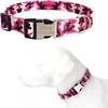 Camouflage Dog Collar Adjustable Half Metal Buckle Pet Outdoor Walking