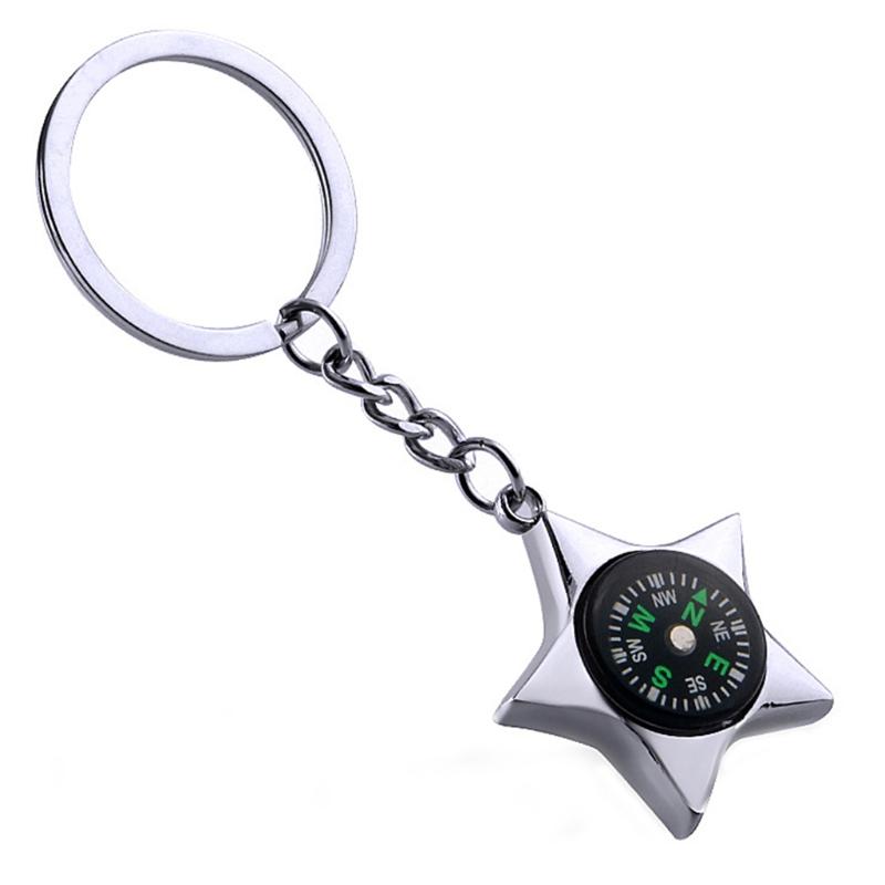 B36F Mini Survival Compass Key Chain Outdoor Camping Hiking Pocket Compass Navigator Carabiner Keyring Climbing Riding Equipment