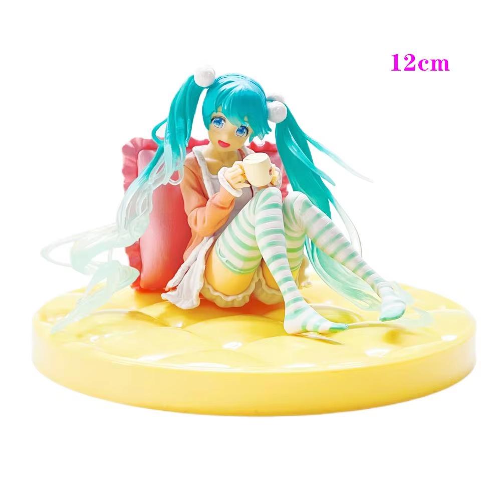Anime Hatsune Miku Figure Wedding Dress Action Figures Kawaii Swimsuit Vocaloid Pvc Collectible Model Toys Girl Gift