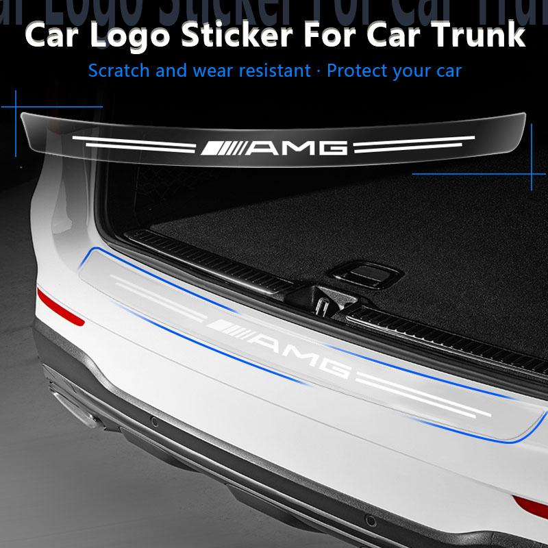 1Pcs Transparent Car Trunk Badge Protective Sticker Car Accessories For Mercedes Benz AMG GLE GLS GLC CLA GLB ML W204 W206 W205 W212 W203