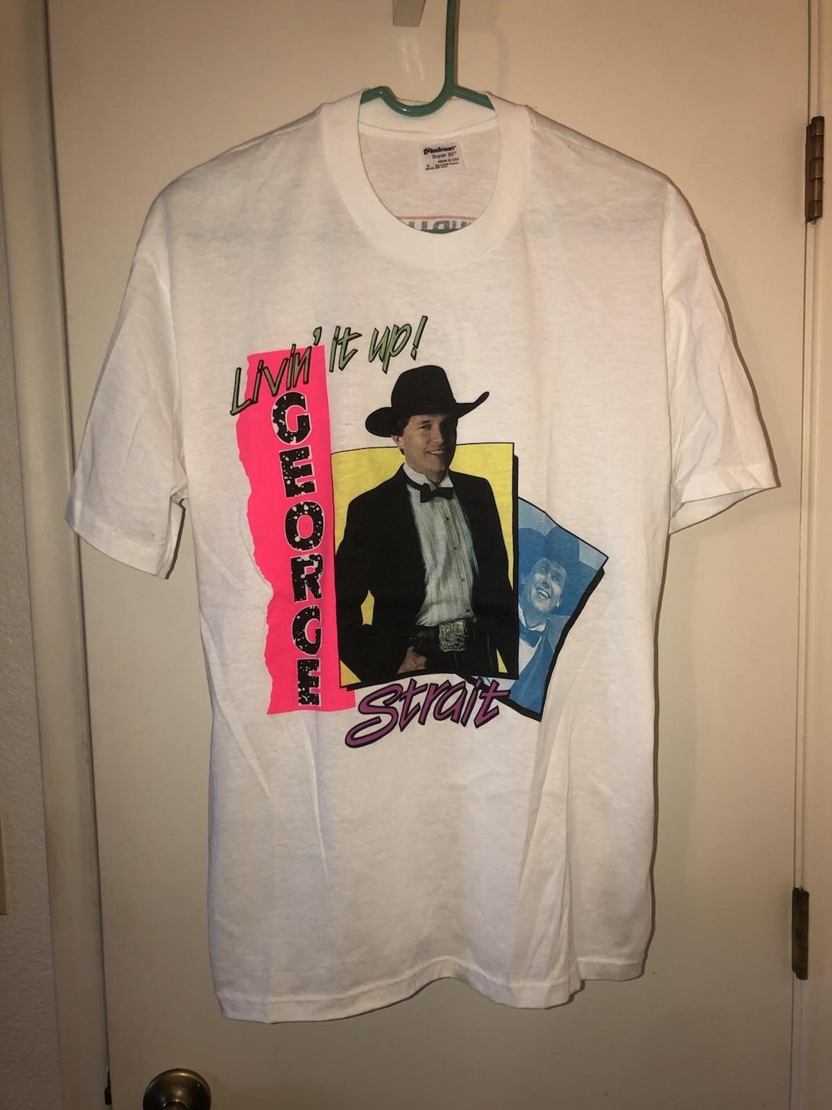 Vintage 90s George Straight Light Duty Tour Bud Light Sz XL Double Sided Unisex T-Shirt XXXL