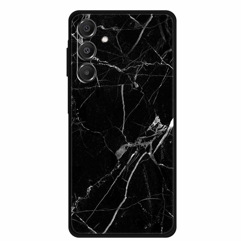 For Samsung Galaxy A14 A15 A16 5G Case Marble Soft TPU Phone Back Cover For Samsung A14 A15 4G Shockproof Silicone Painted Coque