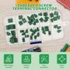 50PCS 2.54mm 0.1"Pitch PCB Mount Screw Terminal Block Connector 2P 3P 4P Terminals 150V 6A for 26-18AWG Cable