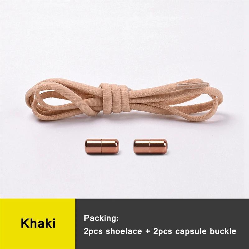 Slip-on No Tie Shoelaces Capsule Lock with Elastic Laces for Sneakers Kids Adults | Quick Lazy Shoelaces One Size Fits All Shoes