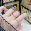 Medieval Exquisite Retro Star Rhombus Open Ring Women'S Fashion Personality Niche High Sense Light Luxury Stacked Ring