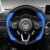 2025 Hot 37-38cm Carbon Fiber leather Car steering wheel cover For Mazda MX-5 MX5 NB NC ND 1998-2020 2021 2022 2024 Auto Accesso