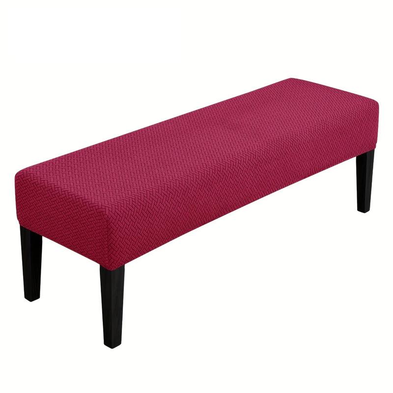 1PC Jacquard Long Bench Cover Dining Anti-dirty Piano Stool Covers Durable Seat Protector Pad for Living Room Home Decor