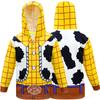 Woody Reißverschluss-Hoodie Sweatshirt Weiches Auffälliges Toy Story Kostüm Für Kinder