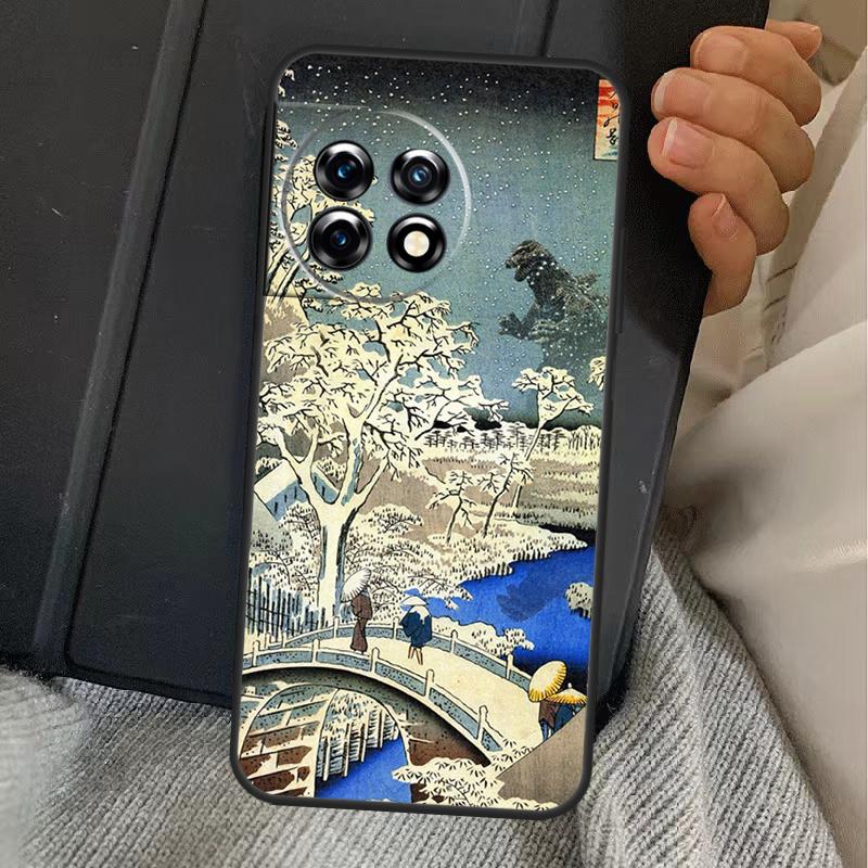 Ukiyo-e Japanese Art Case For OnePlus 13T 10T 8T 10R 12R 13R 15 13 12 11 10 9 Nord CE 5 2 3 4 Lite N20 N30 Cover