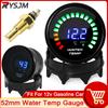 AD 20~150 Celsius 52mm 20 LED Smoke Face Water Temp Gauge Water Temperature Meter with Coolant Temp Sensor 10mm Car Meter Gauge