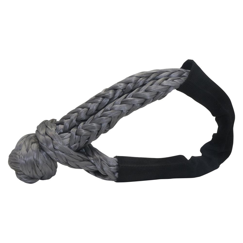 15m Tow Rope Winch Traction Rope High Molecular Polyethylene Car Rescue Rope Diameter 6mm 7mm Optional Auto Repair Tools Grey shackle