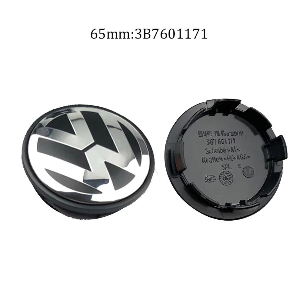 2026 Hot For Volkswagen VW 4pcs 55mm 56mm 65mm 70mm Car Wheel Center Caps Hubcap Cover for  Volkswagen Jetta MK5 Golf Passat sty
