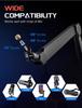 FIFINE Boom Arm Microphone Stand, Desktop Microphone Stand with Extension Pole, Telescoping and Folding, 360° Rotation, Adjustable Angle, 14" To 38"
