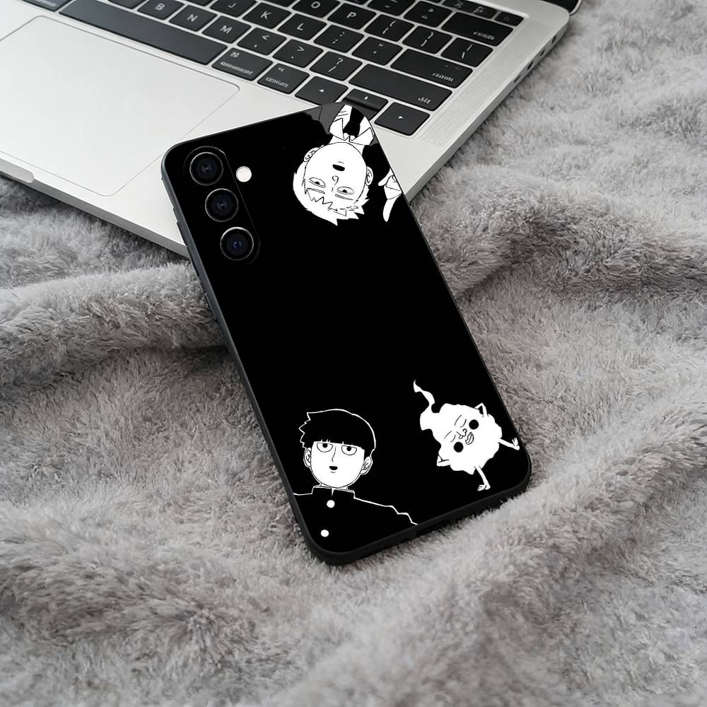M-Mob -Psycho -100 Black Soft Silicone Phone Case for Samsung Galaxy A73, A71, A72, A70, A53, A52, A51