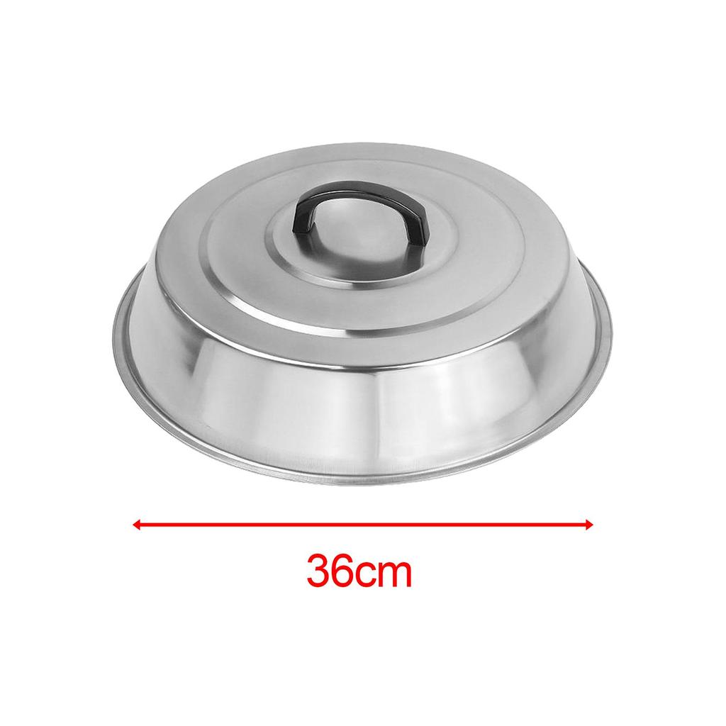 Stainless Steel Lid Professional Lid Anti-scald Bakeware Frying Pan Lid Cookware
