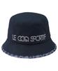 Coq Sportif Bucket Hat Monogram Pattern Adjustable Size Bucket Hat Golf LG5SCP71L NV00 [Le Golf] Women's (Navy)