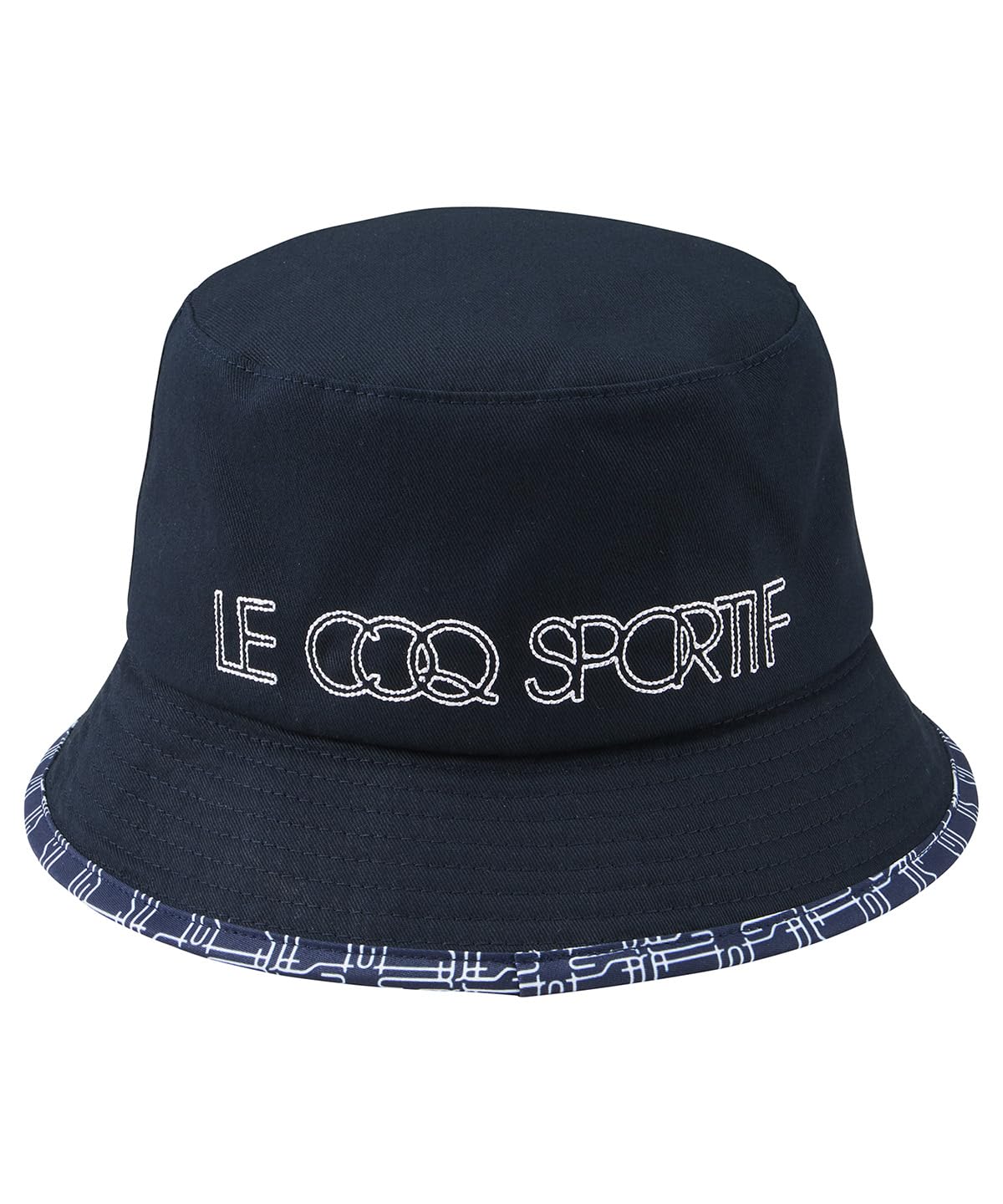 

Панама Coq Sportif с монограммным узором, регулируемый размер, панама для гольфа LG5SCP71L NV00 [Le Golf] женская (военно-морской флот)