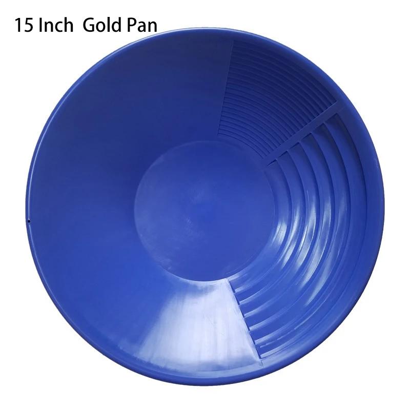 10/14/15 inch Hot Sale Plastic Gold Pan Basin Nugget Mining Pan Dredging Prospecting River Tool Wash Gold Panning Equipment