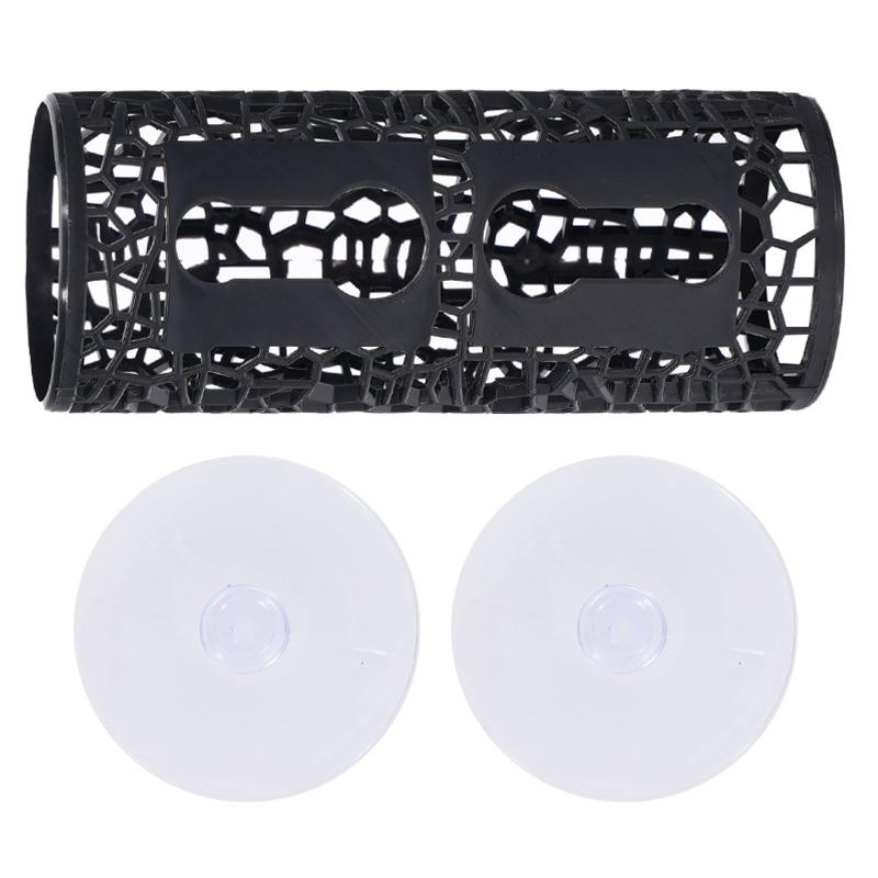 Bettafisch Versteck Höhle Tunnel Hohl Betta Hängematte Fischversteck Ruhe-Röhre mit Saugnapf Aquarium Fischbecken Dekorationen