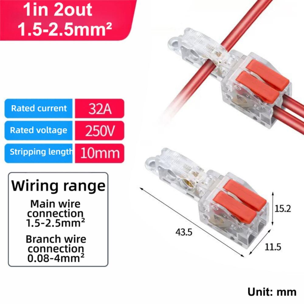 New Mini Quick Terminal Block T type Universal Fast Connector Wiring Connector Electrical