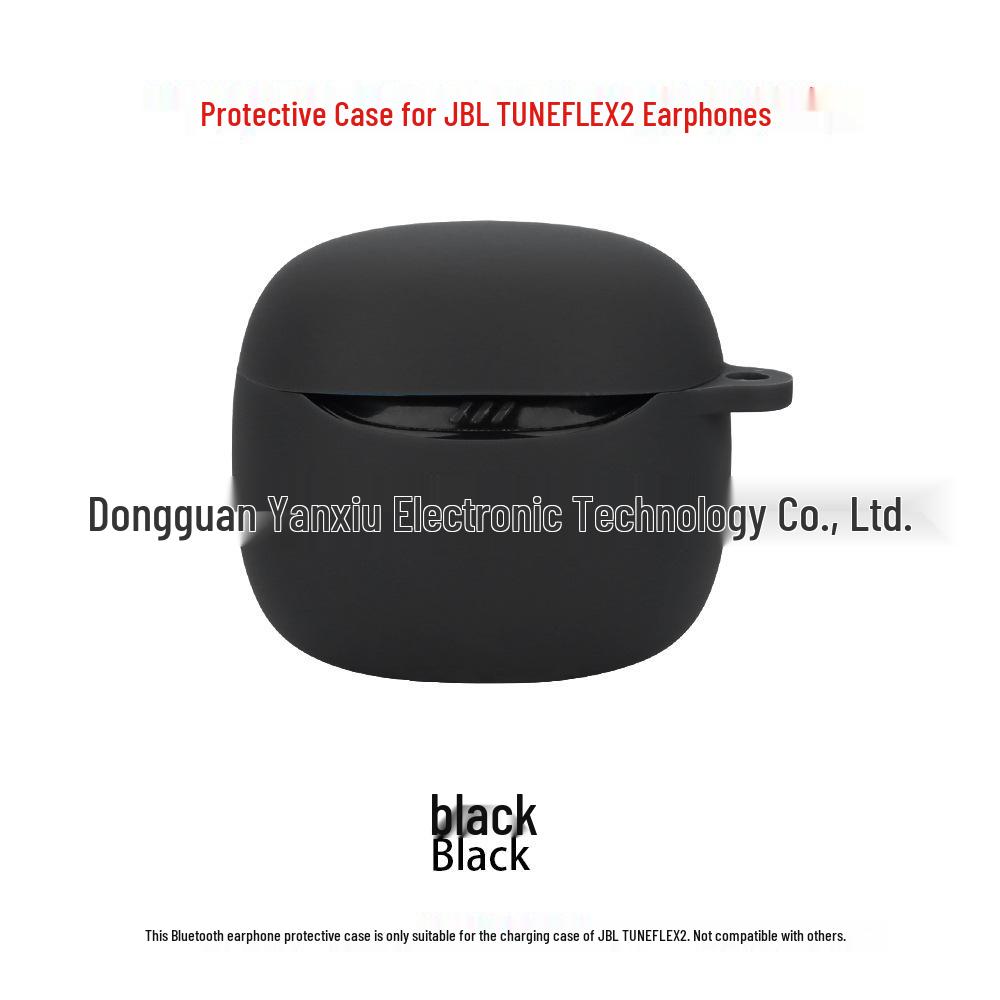 Compatible with JBL TUNE FLEX 2: 2nd Gen Small Crystal Bean Earphone Silicone Protective Case