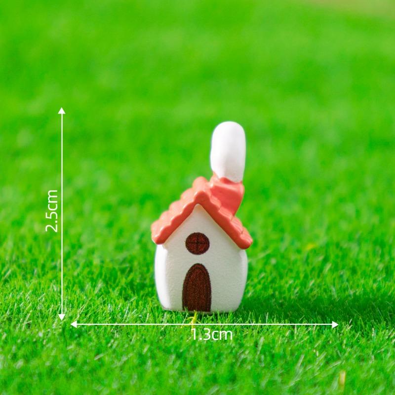 

Микро-ландшафт Красные черепичные дымоходы Маленькие домики Садовые ландшафтные украшения Аксессуары Миниатюрные маленькие украшения 3#