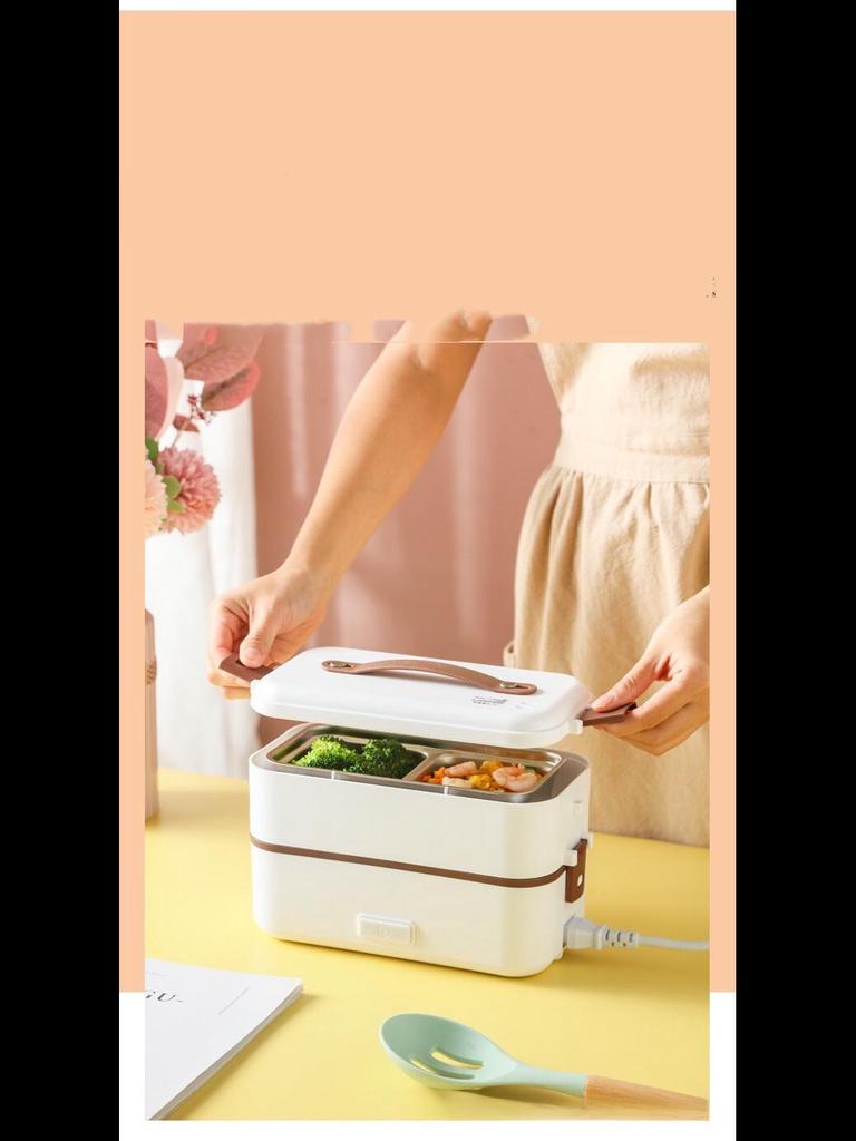 Elektrische Lunchbox mit Doppelspannung, Heiz- und Dampffunktion und Wärmespeicherung