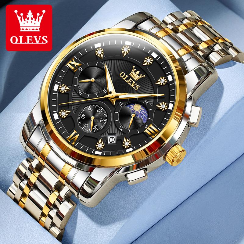 OLEVS Brand Watch Trendy Fashion Waterproof Luminous Quartz Men's Watch 2951