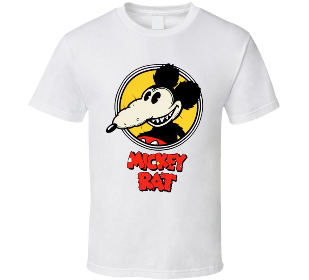 New Awesome Mickey Rat Retro Parody Mouse Cartoon Style Size T Shirt S разноцветный