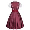 Traditional Bavarian Dirndl Dress for Women Oktoberfest Costume with Lace-Up Bodice and Apron Classic Vintage Style