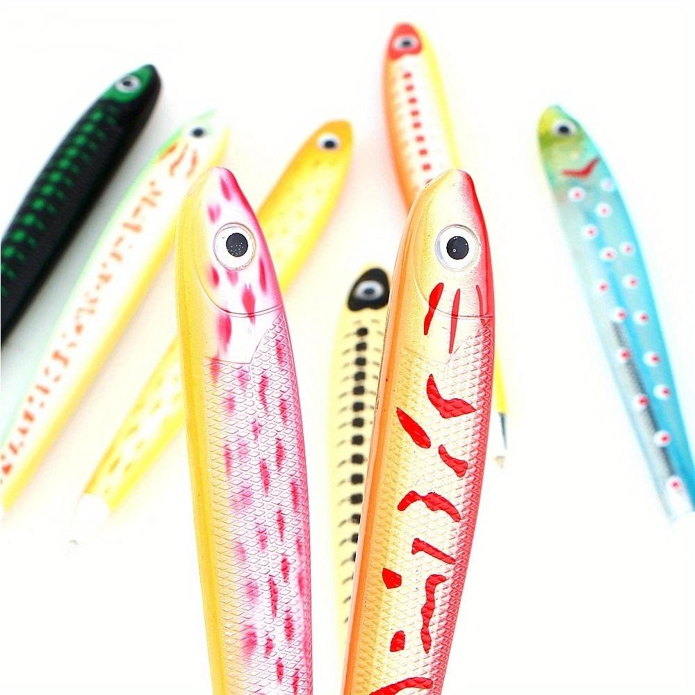 5pcs/lot Creative Fish Shape Ballpoint Pen Ocean Signature Pen For Writing Stationery Office School Supplies
