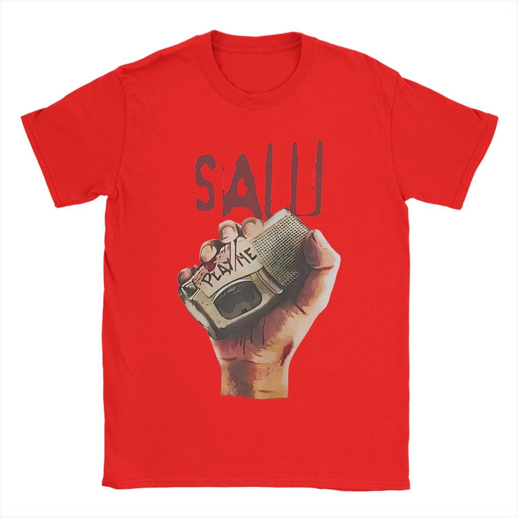 Vintage Saw Movie Soft T Shirt Unisex Cotton Short Sleeve Horror Scary O-neck Summer Tops