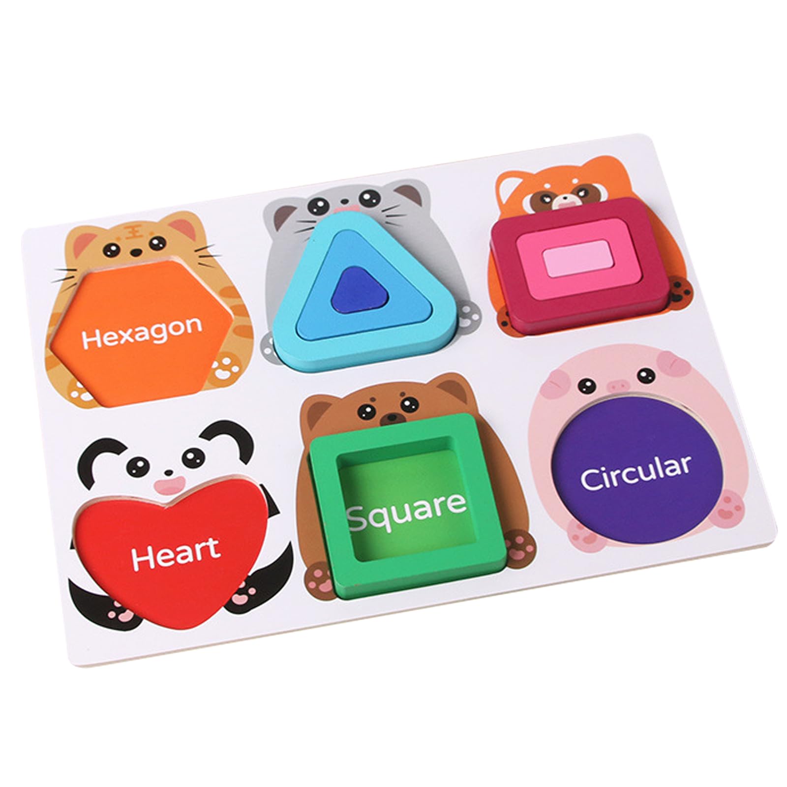 

EsiFare Shape Matching Puzzle, Montessori Toy, Multiple Shapes, Fun Shape Matching Game, Cute Animals, Color Sense, Shape Recognition, Early
