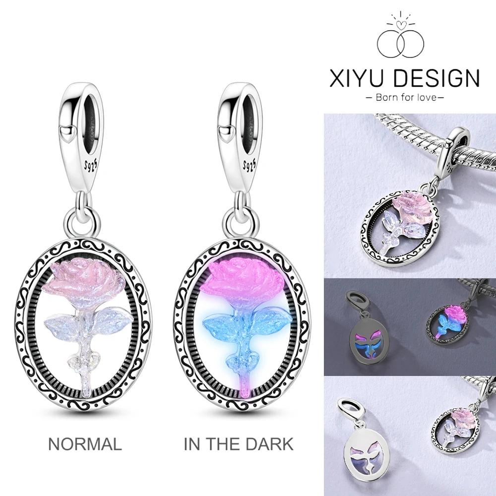 Copper Starry Night By Van Gogh Charms Bead Cz Zircon Whale Cat Pendant Fit Original Bracelet Necklace Diy Jewelry