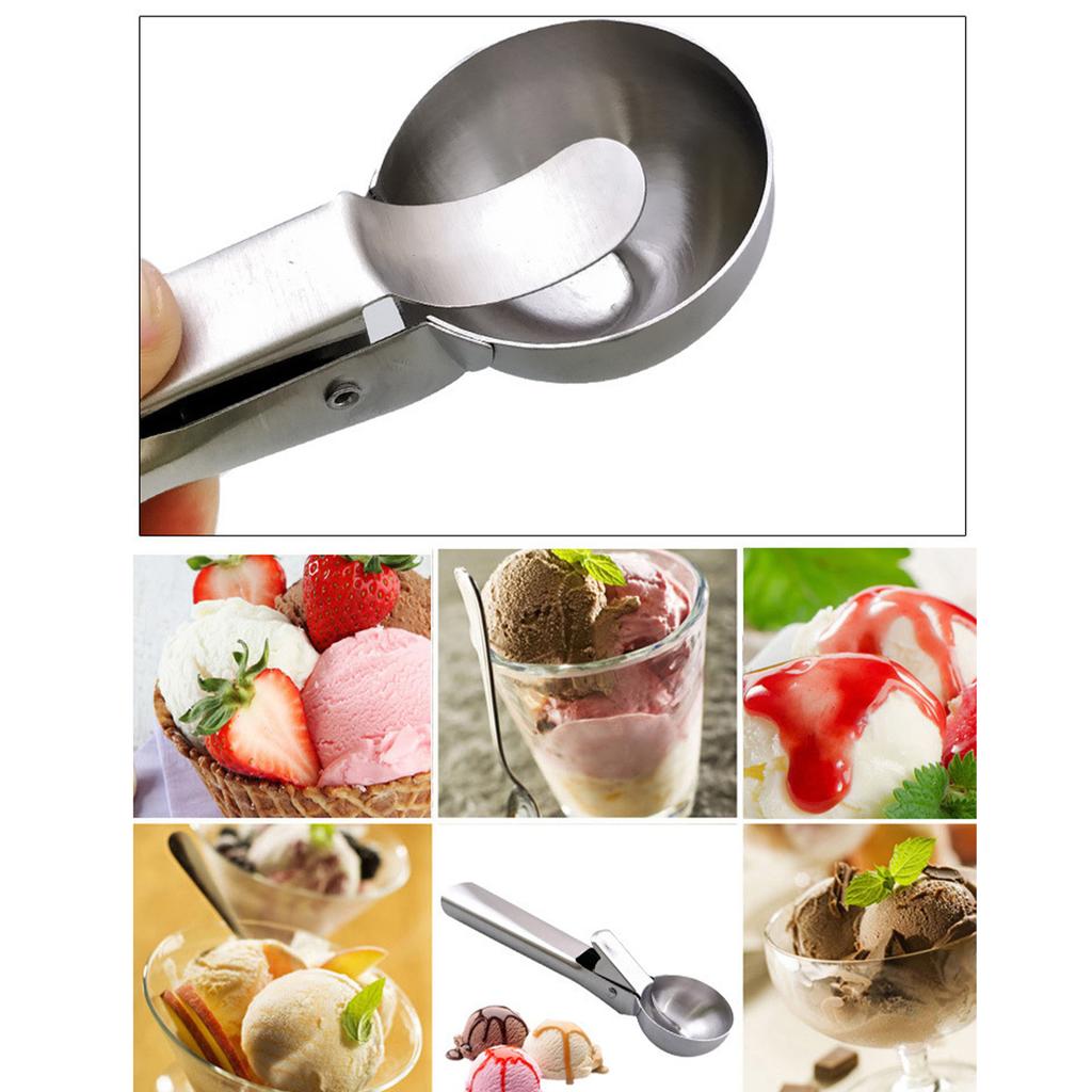 Ice Cream Scoop Stainless Steel Scooper with Comfortable Handle for Yogurt Ice Cream