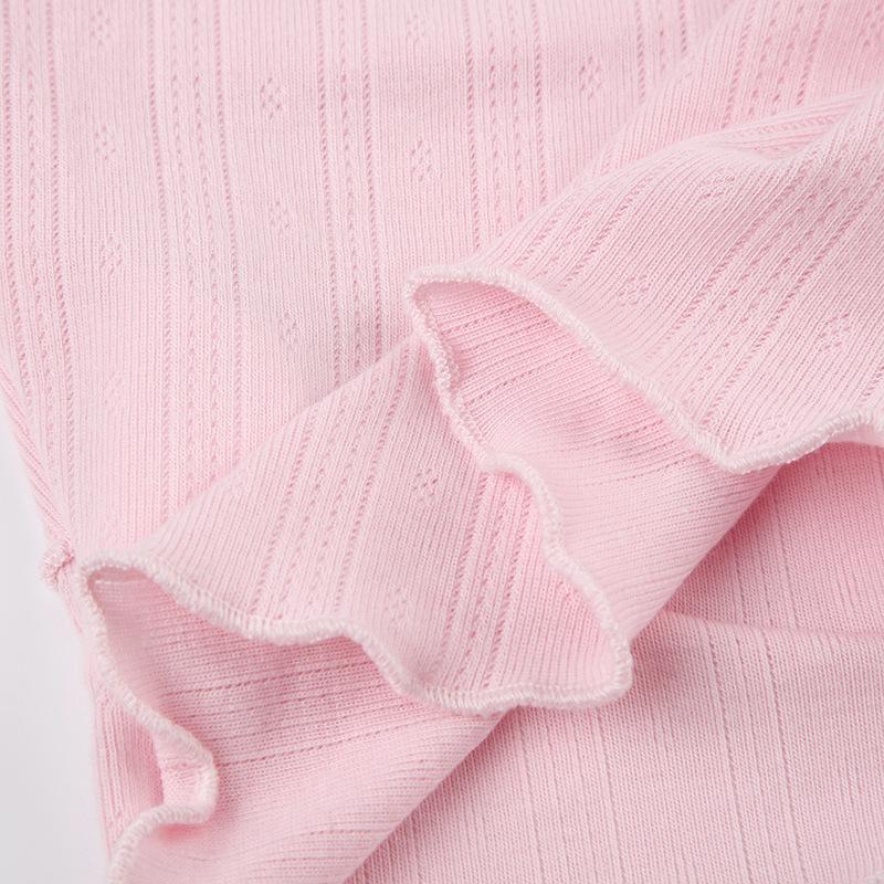 Γυναικείο T-shirt με τετράγωνο λαιμό με φιόγκο με μακρυμάνικο πλισέ