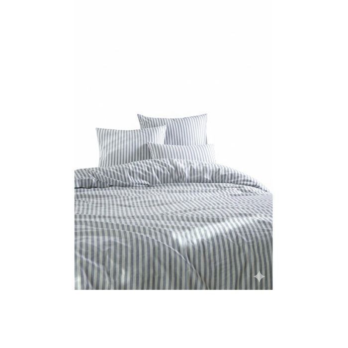 Parure de lit Rayure 220 x 240 cm bleu