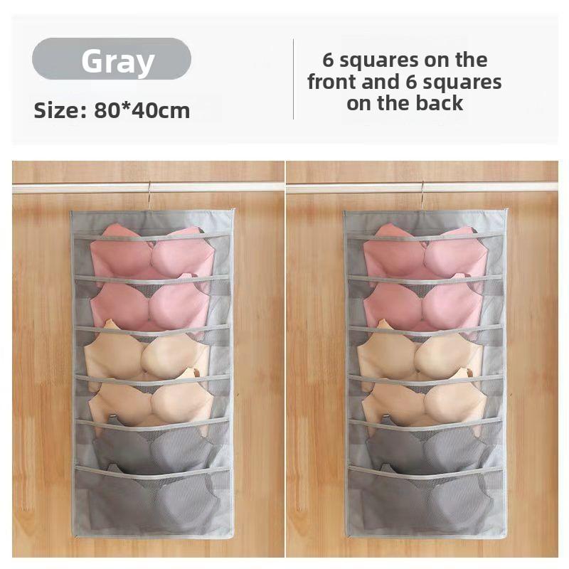 1pc  Double-sided Underwear Storage Bag, Hanging Underwear and Underpants Storage Bag, Compartments for Household Use