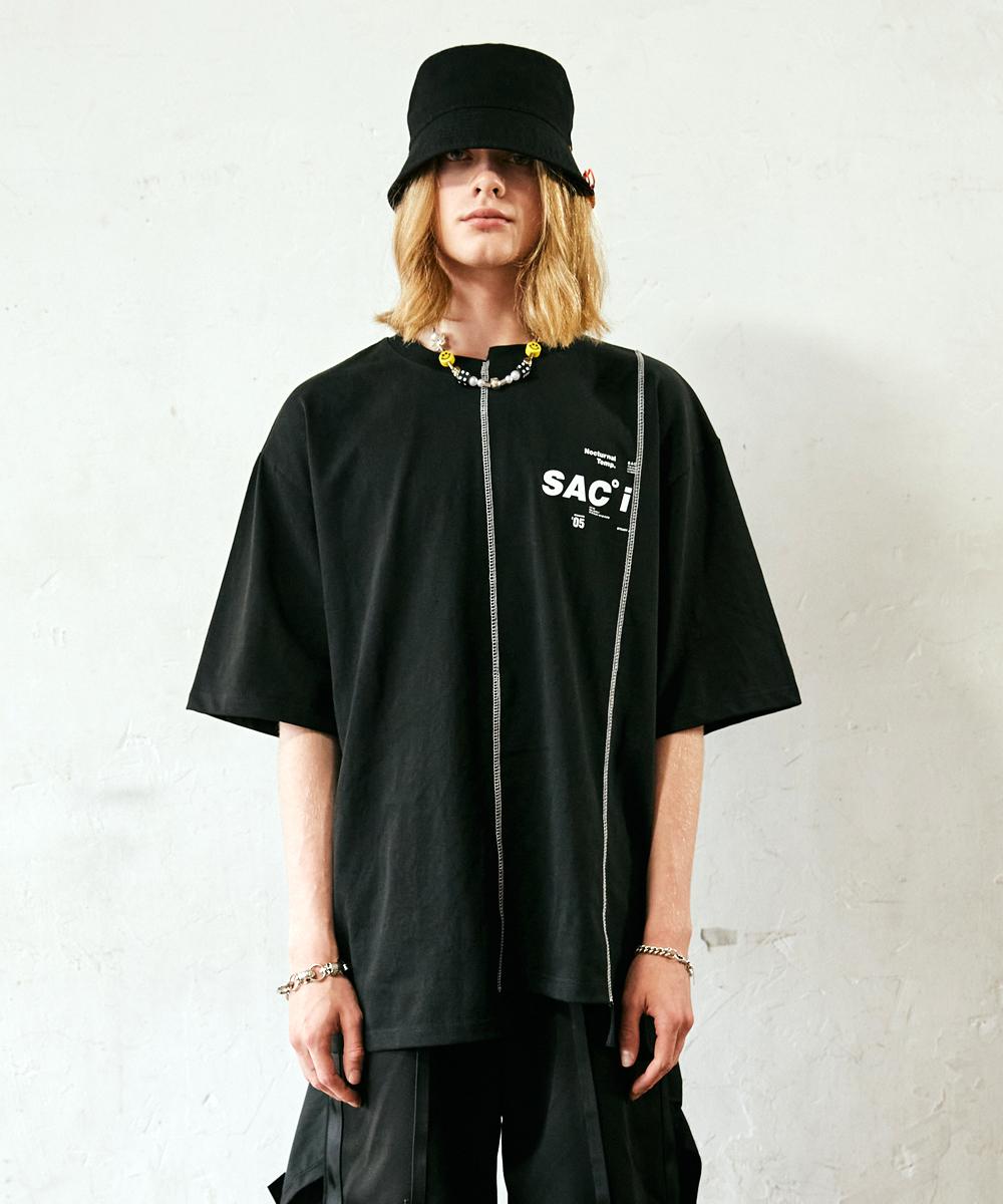 Saek Studio Zig Cell T-Shirts Black Black/S