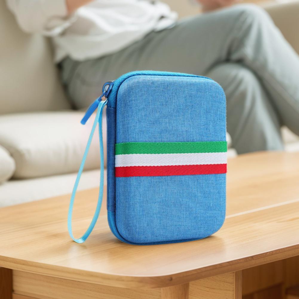 Protective Travel Case Shockproof Handbag Anti-Scratch Storage Case with Pocket for Anbernic RG35XX/RG35XX Plus/Miyoo Mini Plus