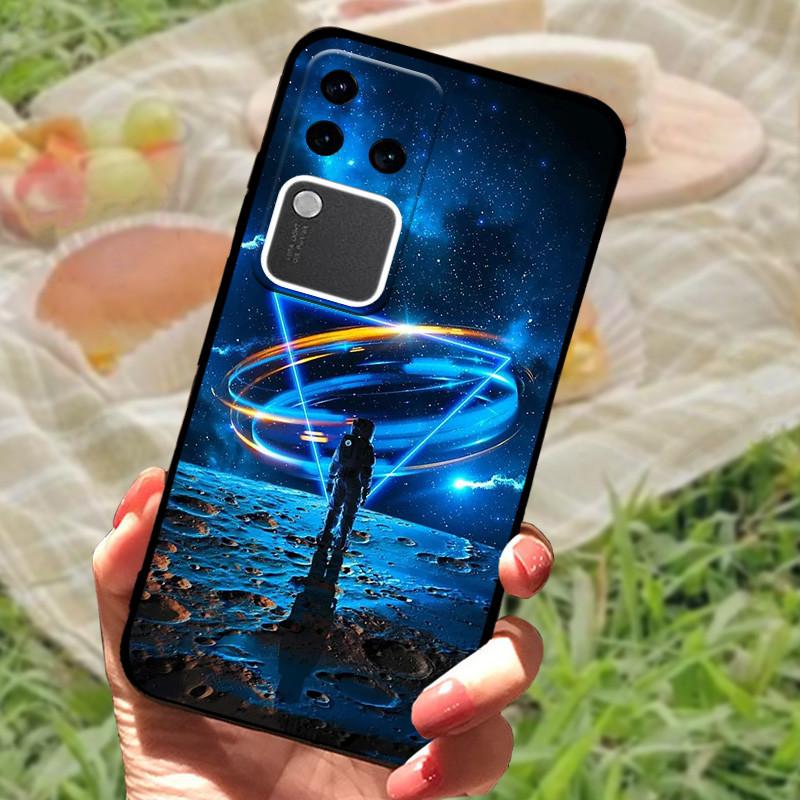 For Vivo V30 Pro Case For Vivo V30 Lite Shockproof Silicone Soft Marble Black Bumper Funda Coque for Vivo V30 V2318 Phone Shell