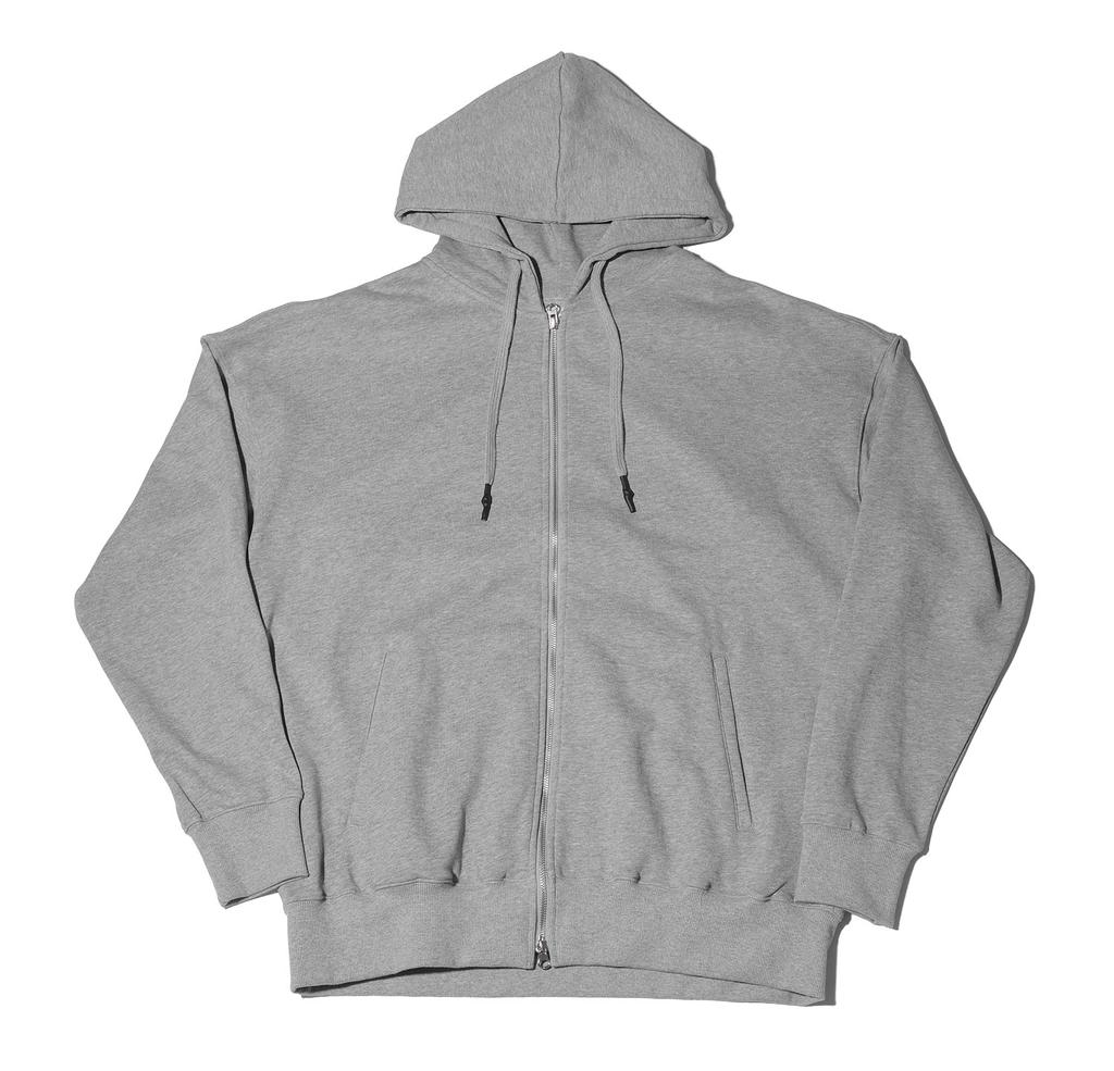 Abla Pudeti Oversized Back Slit Two-Way Zip-Up Hoodie