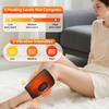 Wireless Air Pressure Calf Massager, Heated Vibrating Knee Massage Pad,Leg Support Brace, Adjustable 3 Level Heating Vibrat Belt